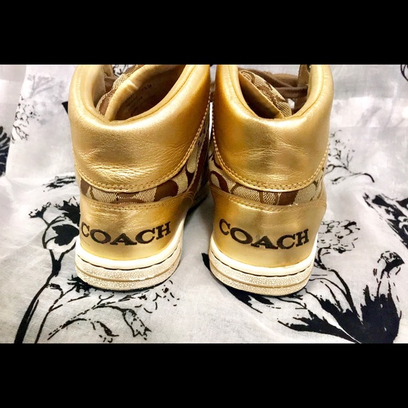 Coach high cut lace up shoes - Picture 7 of 8